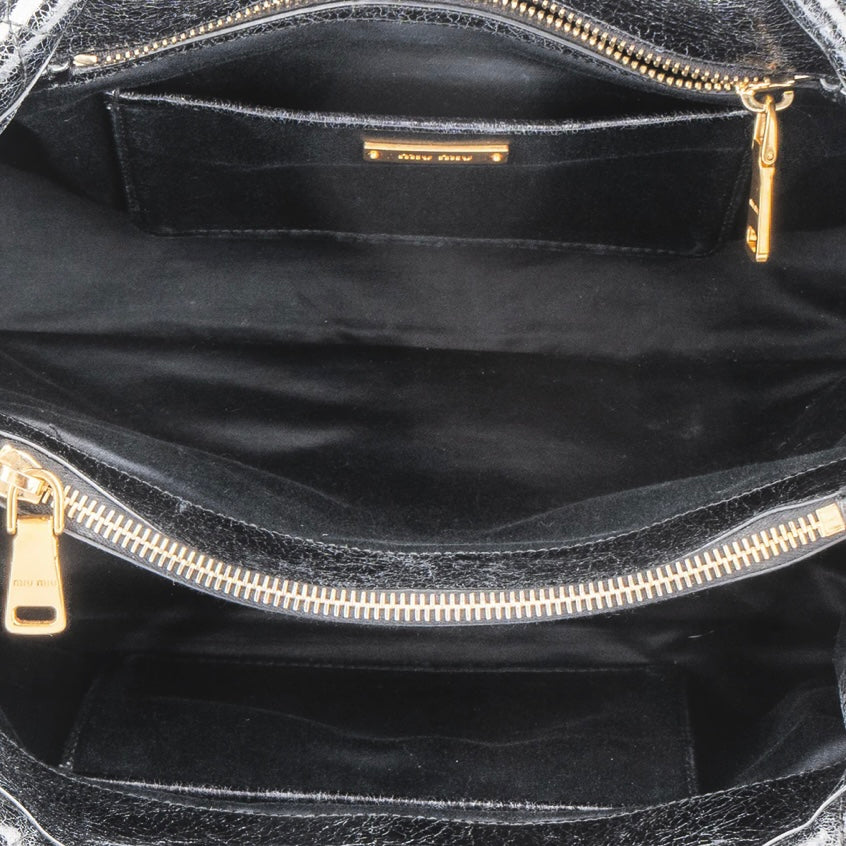 Miu Miu Matelasse Leather City Handbag