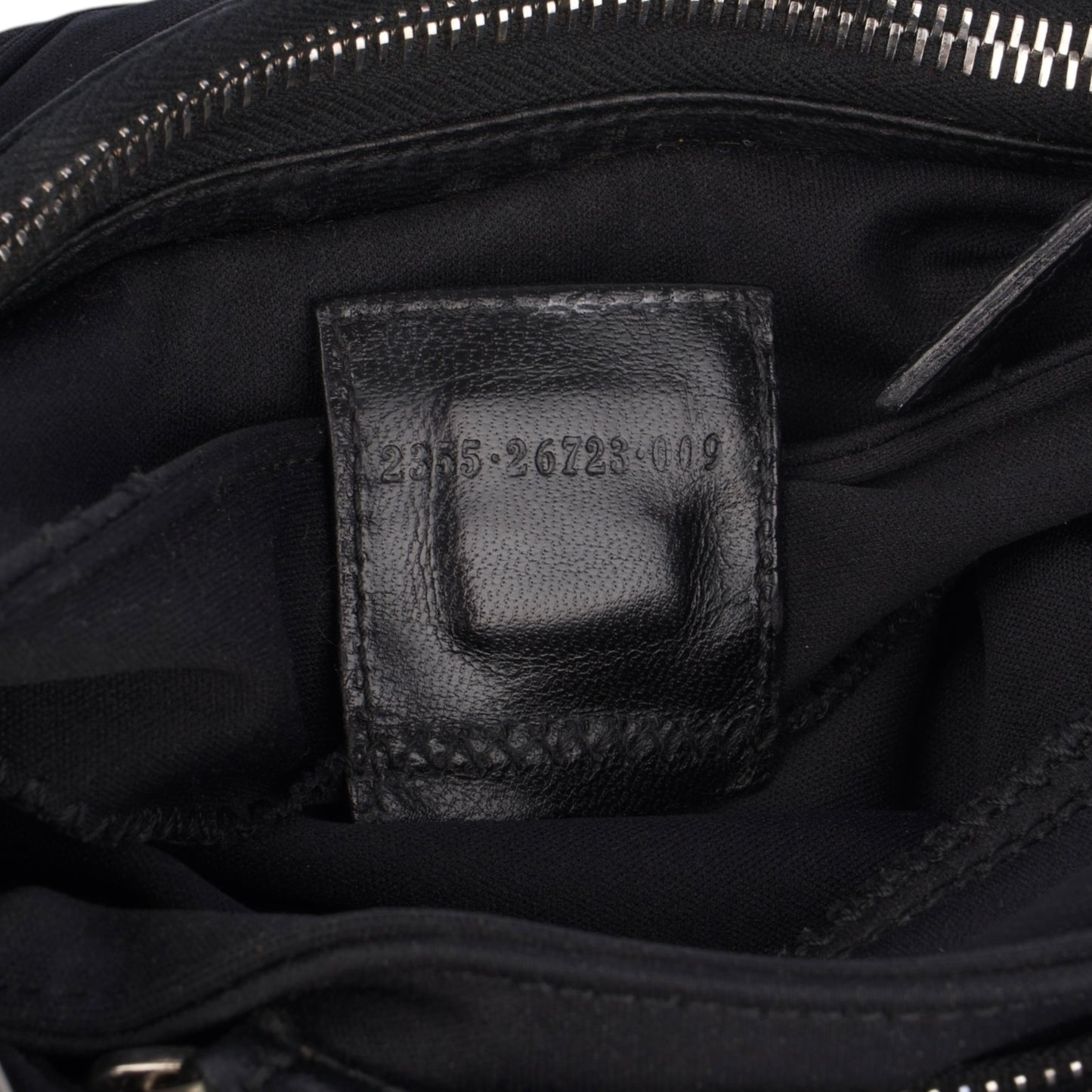 Fendi FF Buckle Nylon Mini Baguette Shoulder Bag
