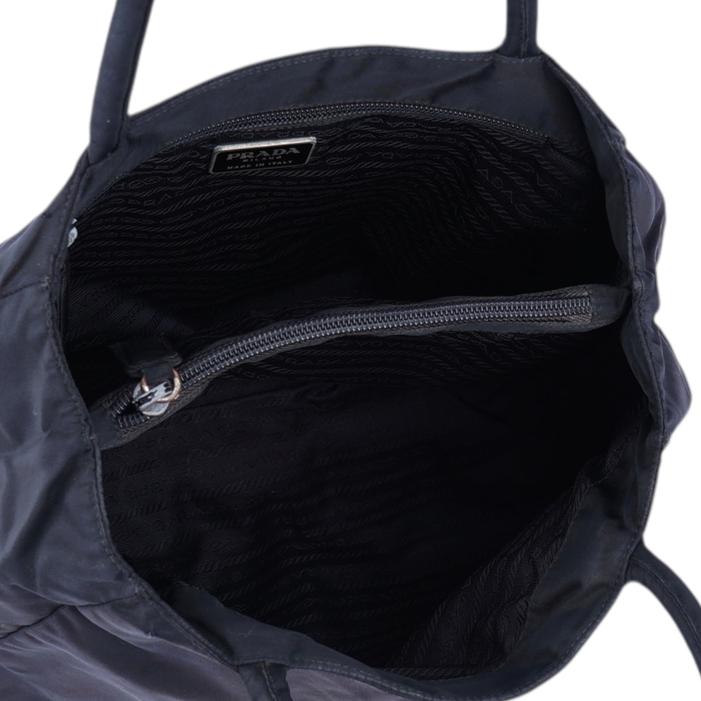 Prada Black Nylon Triangle Handbag