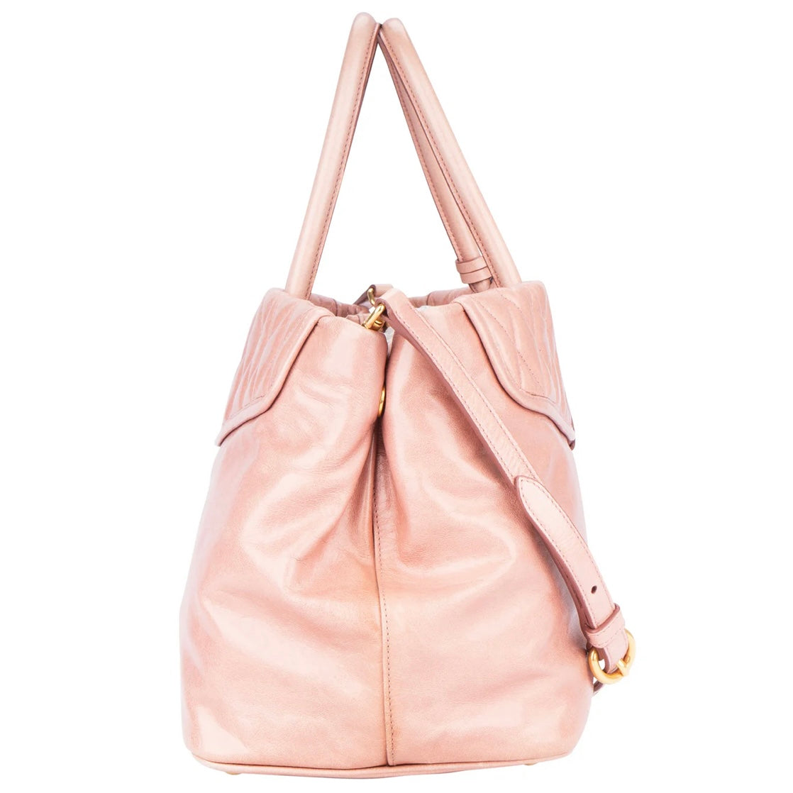 Miu Miu Matelasse Leather City Handbag