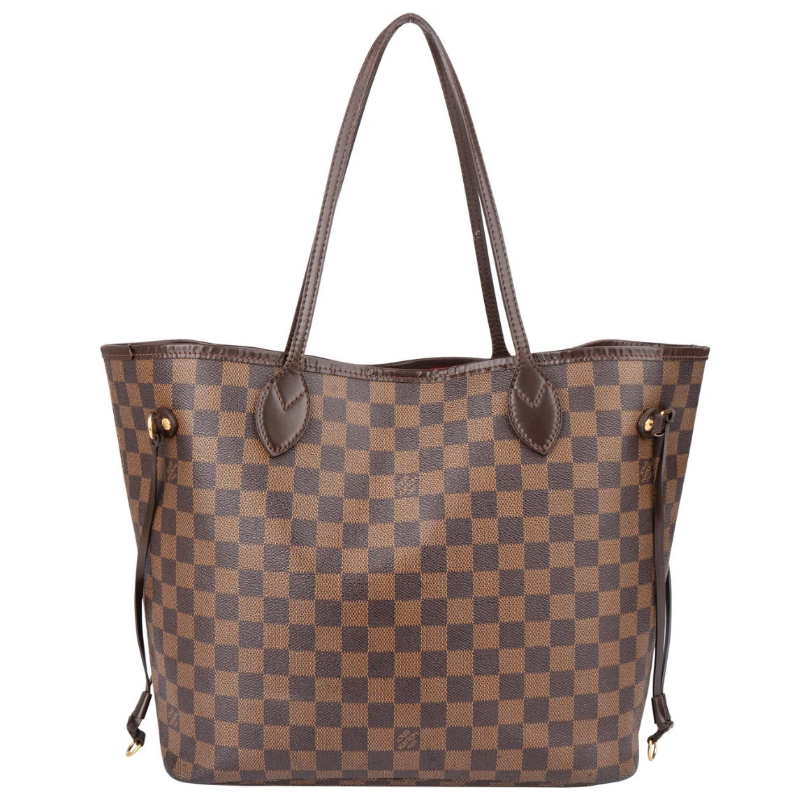 Louis Vuitton Damier Ebene Monogram Neverfull MM Shopper Bag