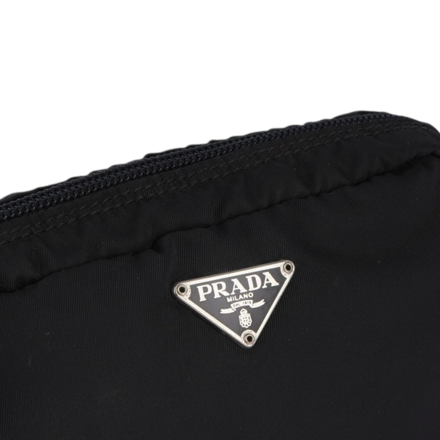 Prada Black Nylon Pouch