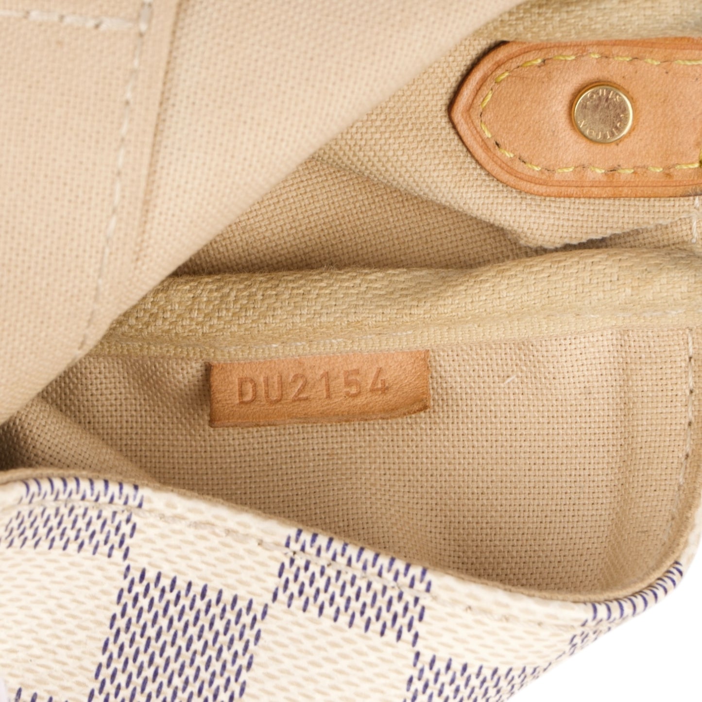 Louis Vuitton White Damier Azur Favorit MM