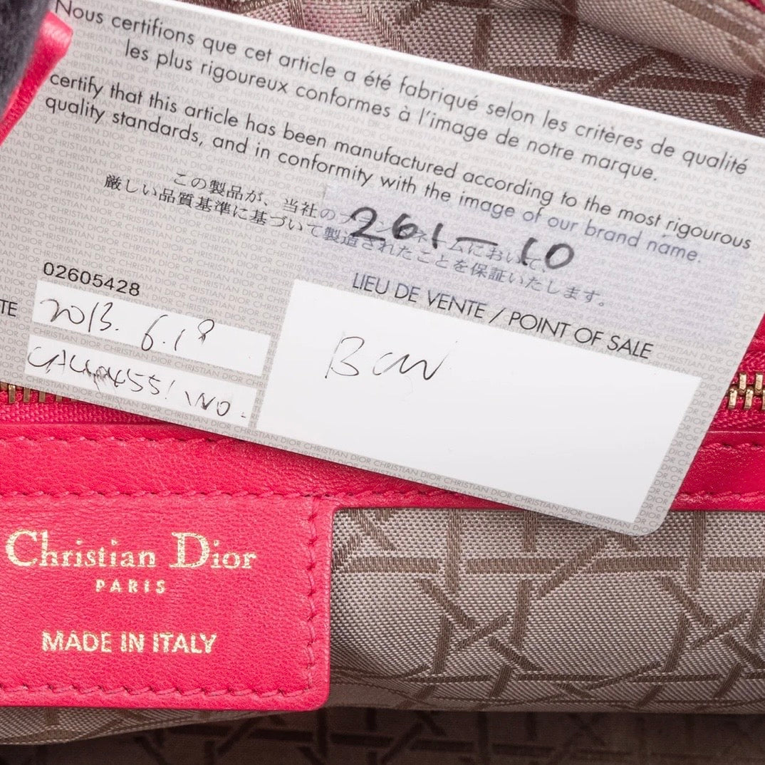 Christian Dior Quilted Leather City Handbag