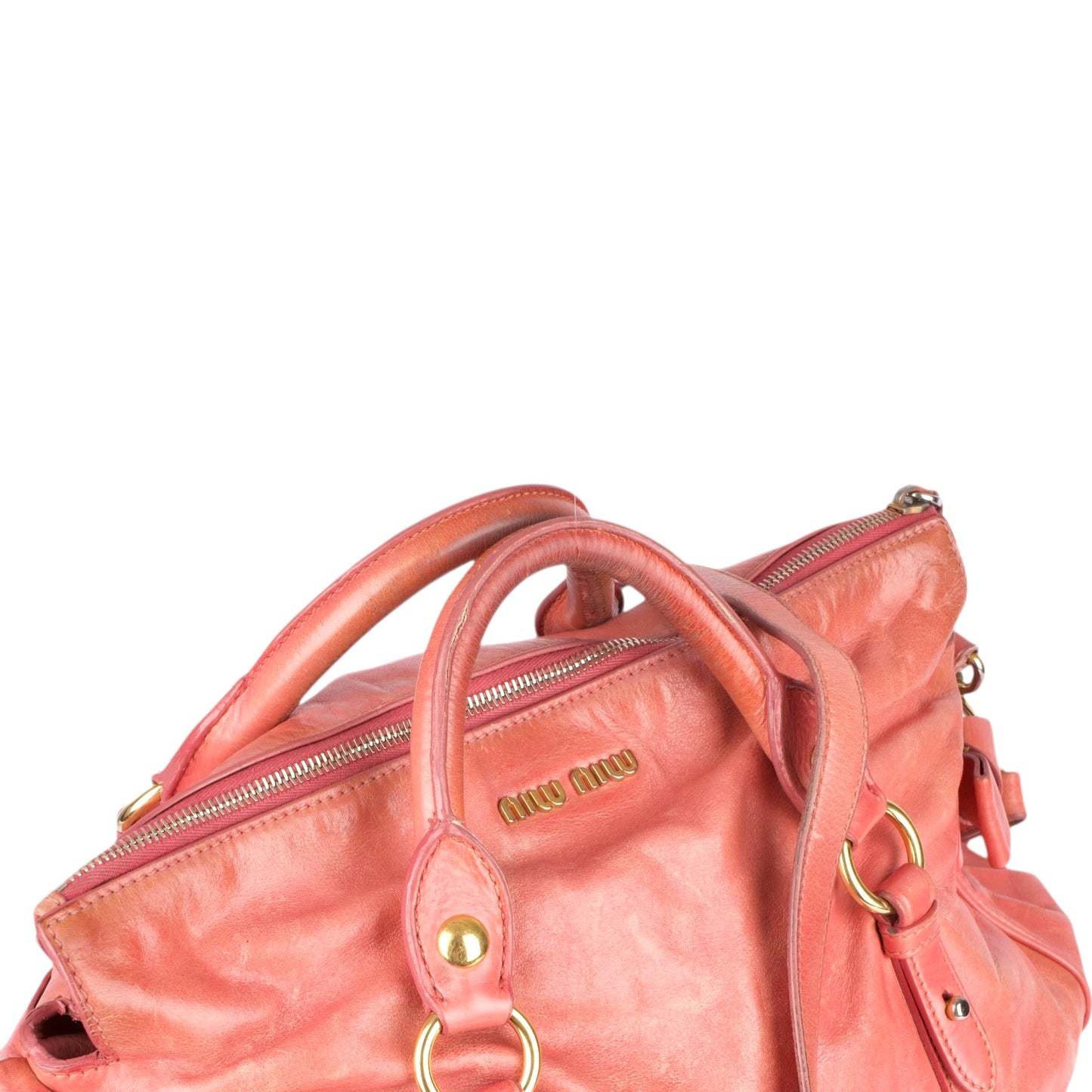 Miu Miu Classic Leather City Handbag