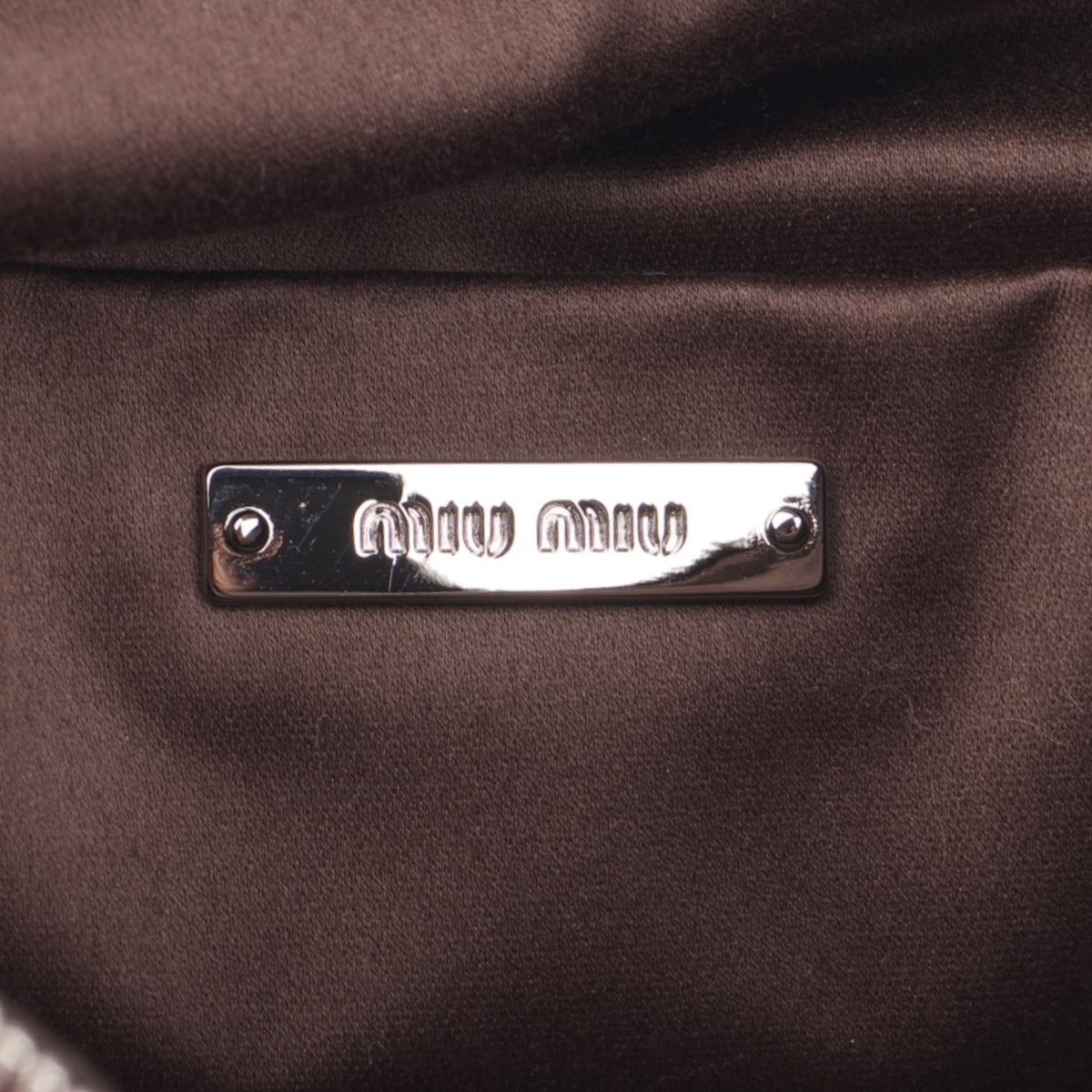 Miu Miu Bordeaux Leather Clutch Bag