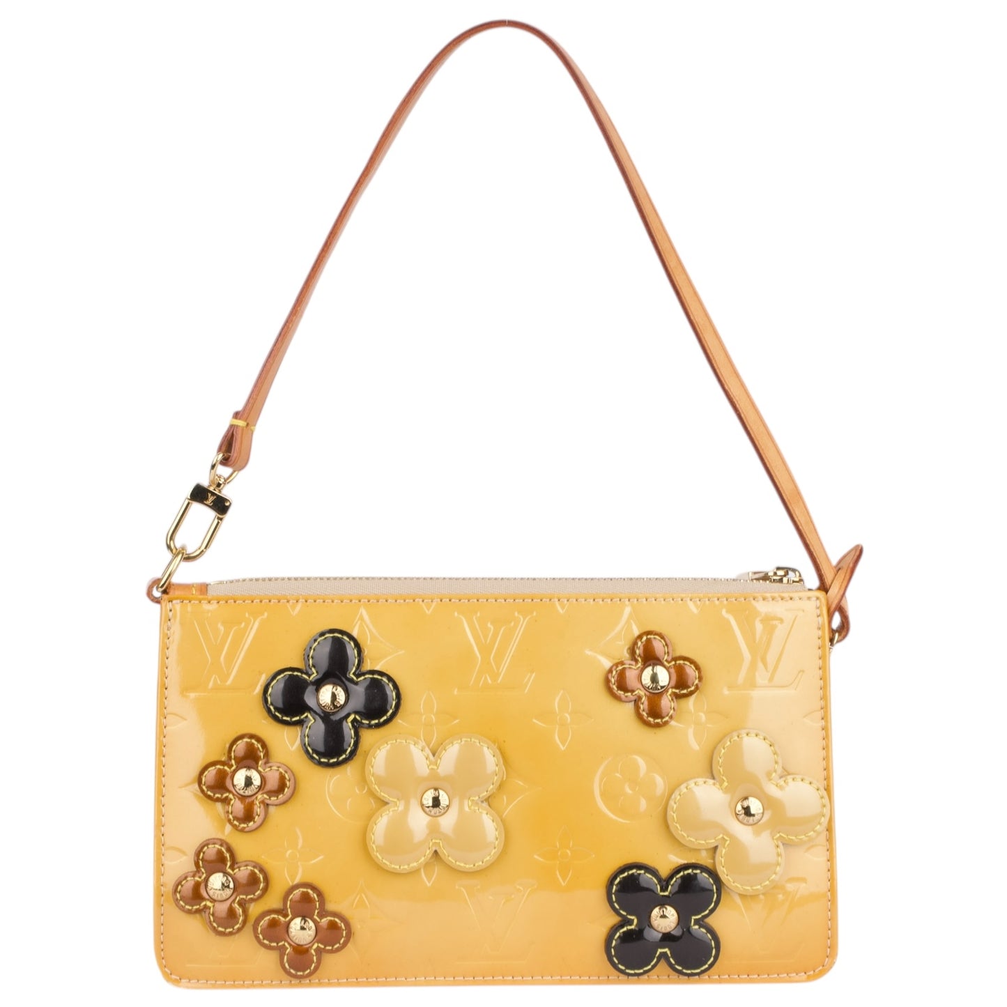 Louis Vuitton Vernis Monogram Flower Pochette Accessoire Shoulder Bag