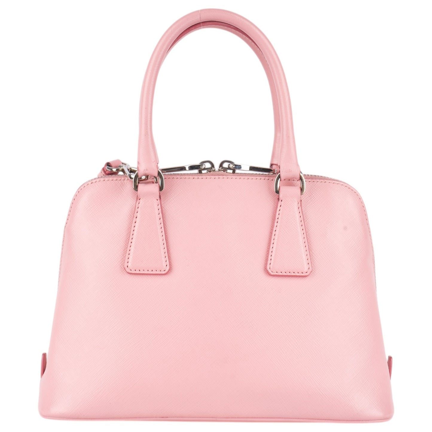 Prada Pink Saffiano Leather Small Galleria Handbag