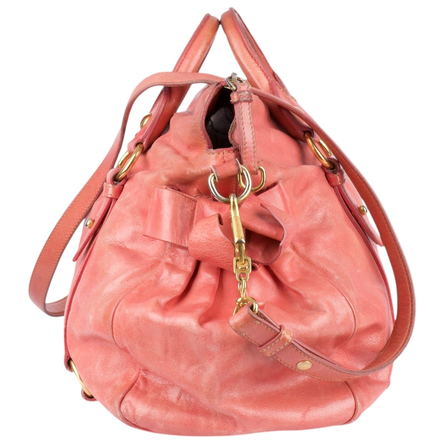 Miu Miu Classic Leather City Handbag