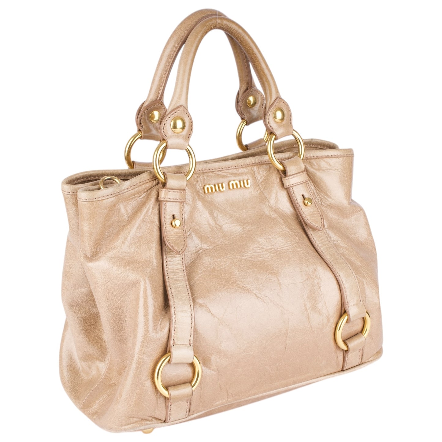 Miu Miu Leather City Handbag