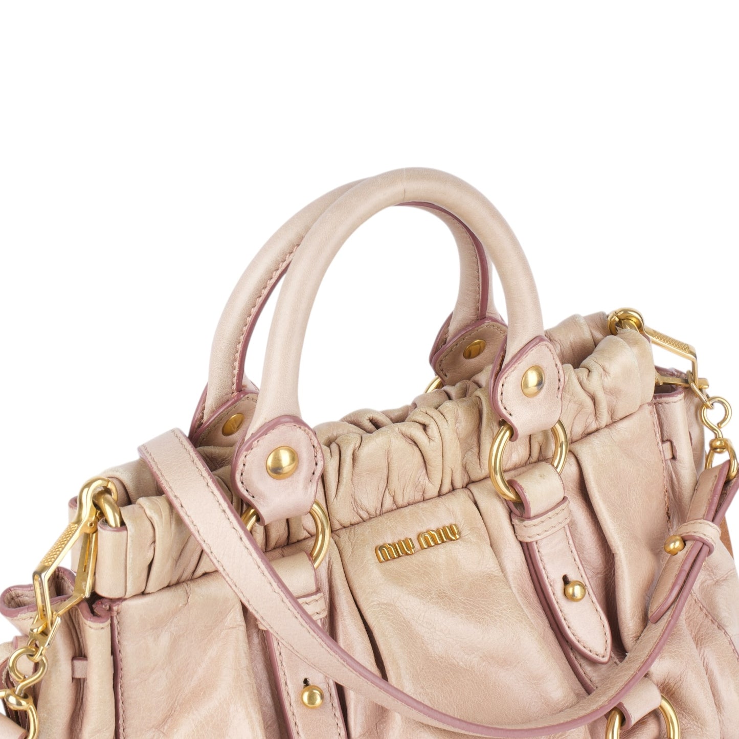 Miu Miu Vitello Leather Handbag