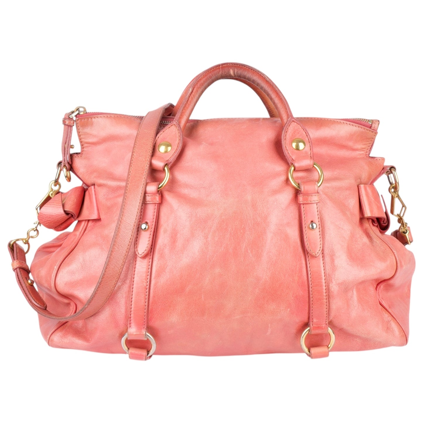 Miu Miu Classic Leather City Handbag