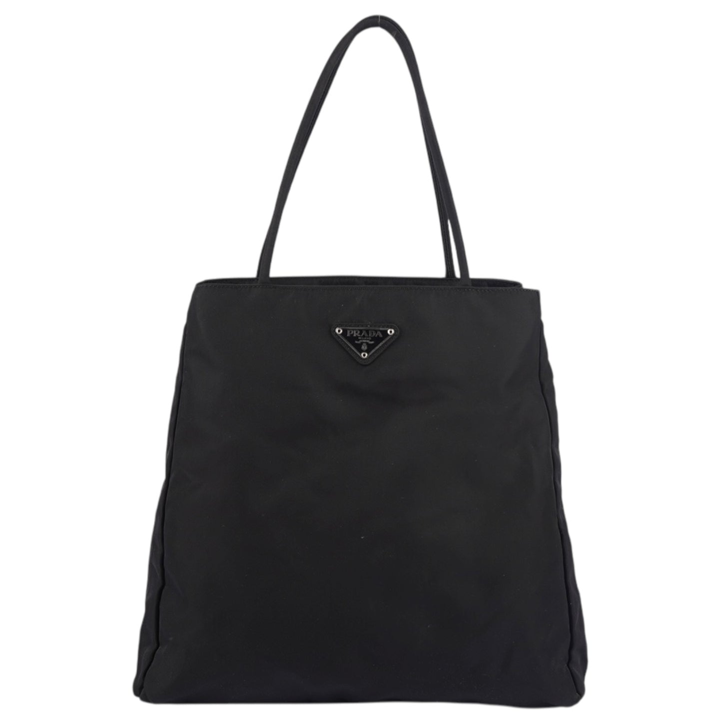Prada Black Nylon Triangle Shoulder Bag