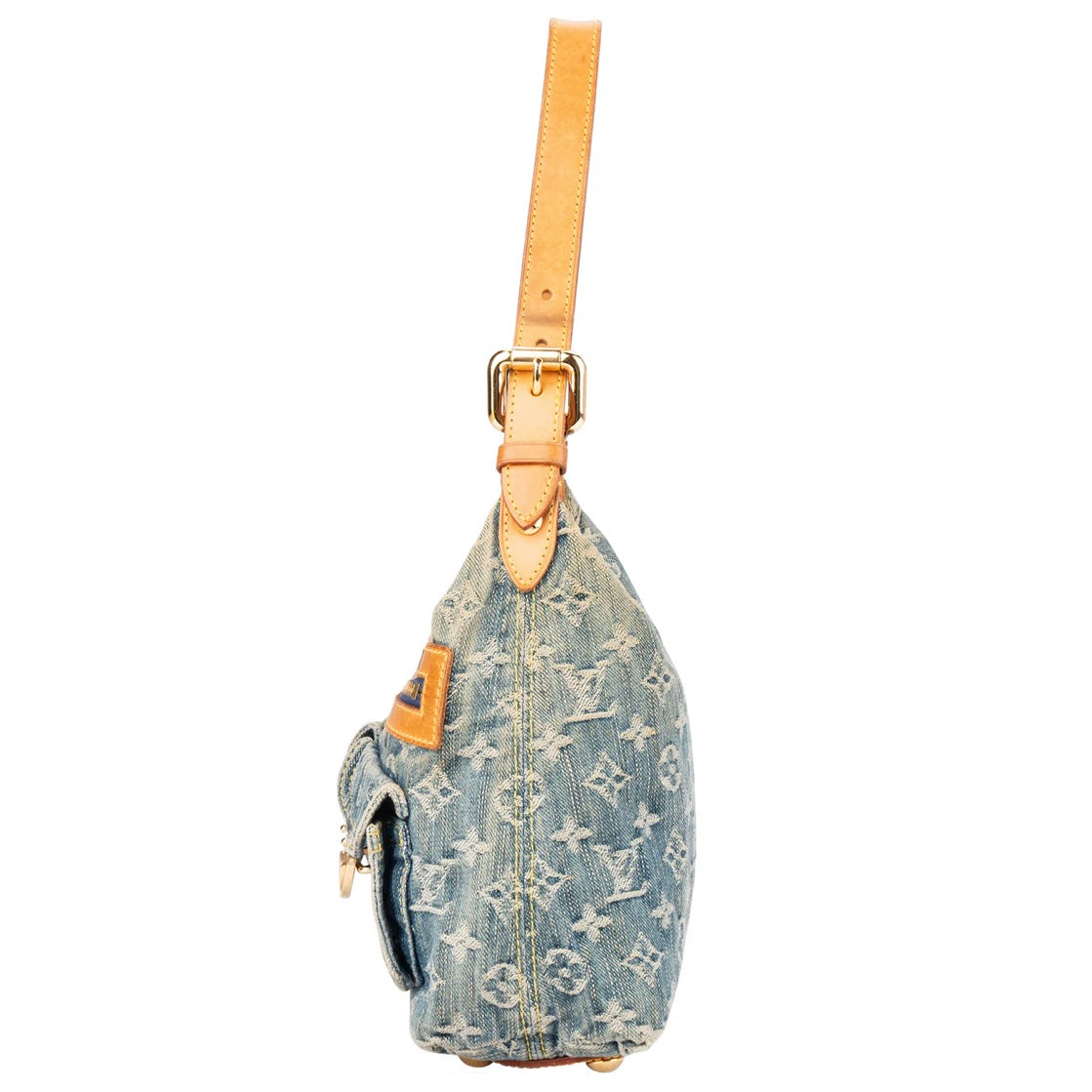 Louis Vuitton Denim Monogram Baggy PM Shoulder Bag