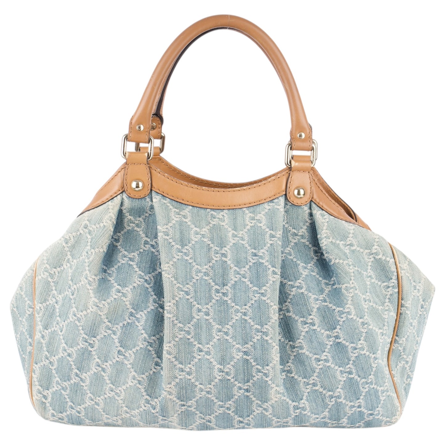 Gucci GG Denim Monogram Sukey Handbag
