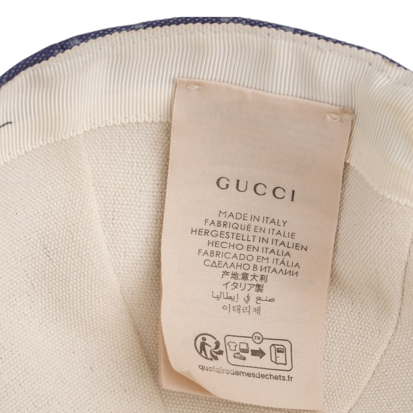 Gucci Blue GG Canvas Monogram Cap