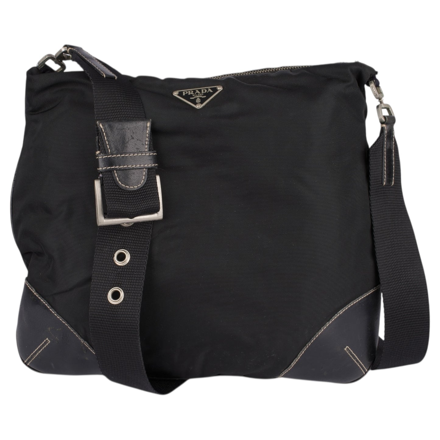 Prada Nylon Triangle Crossbody Bag
