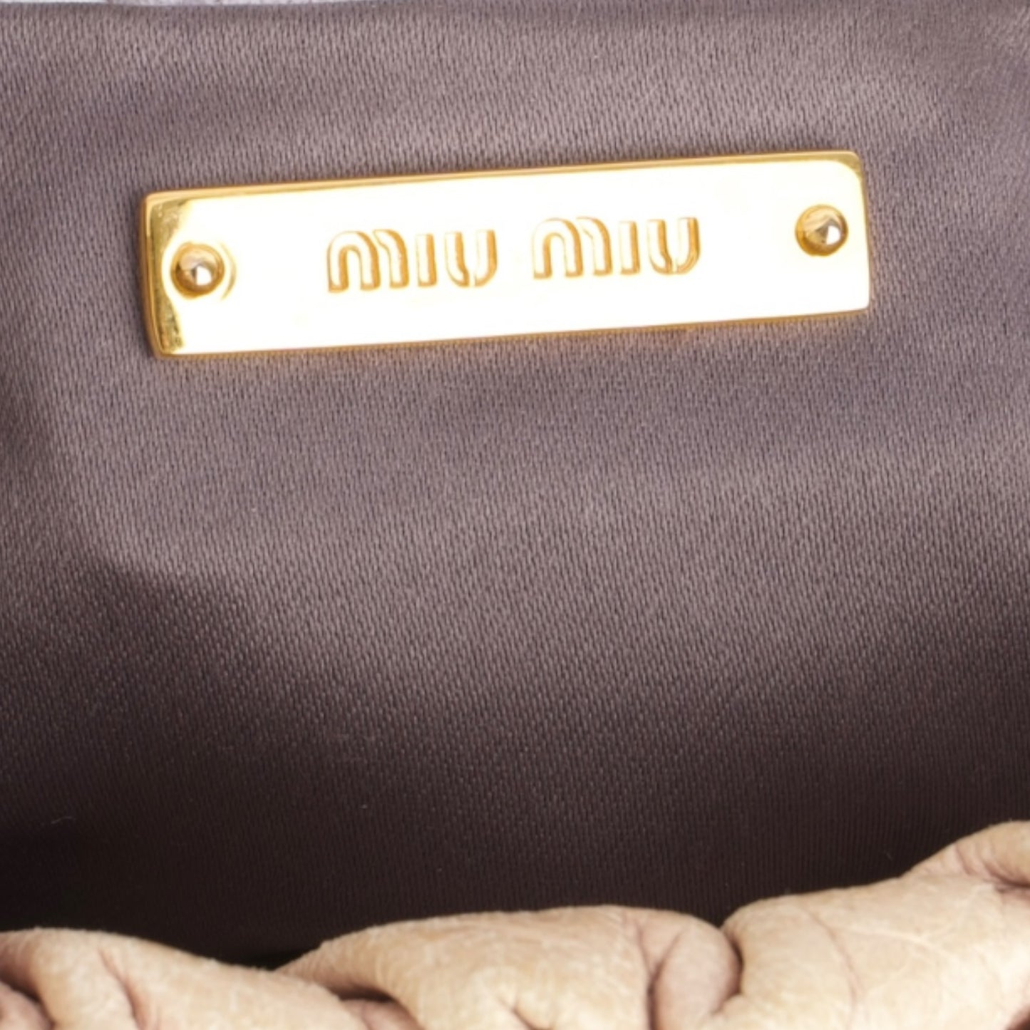 Miu Miu Vitello Leather Handbag