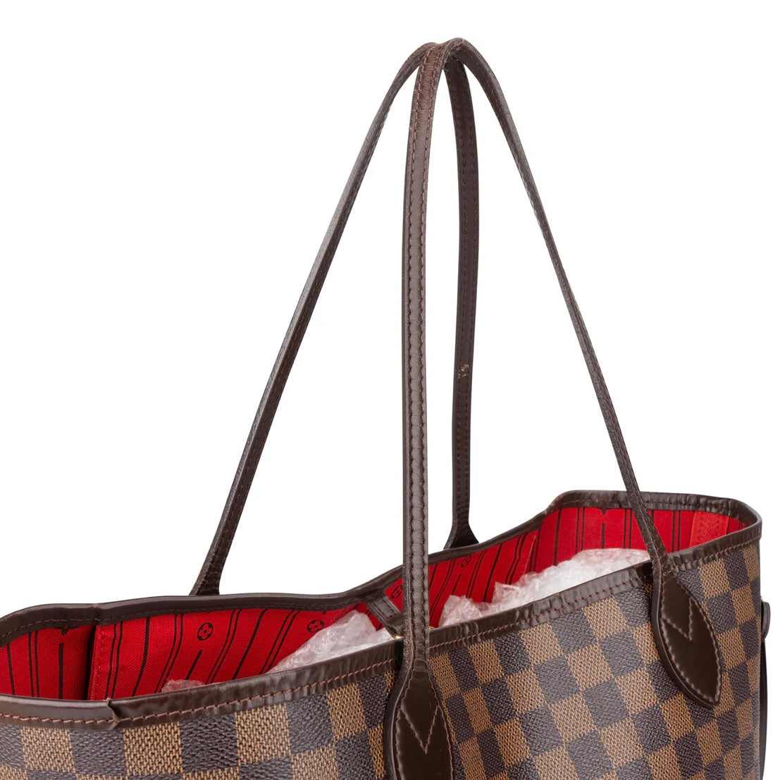 Louis Vuitton Damier Ebene Monogram Neverfull MM Shopper Bag