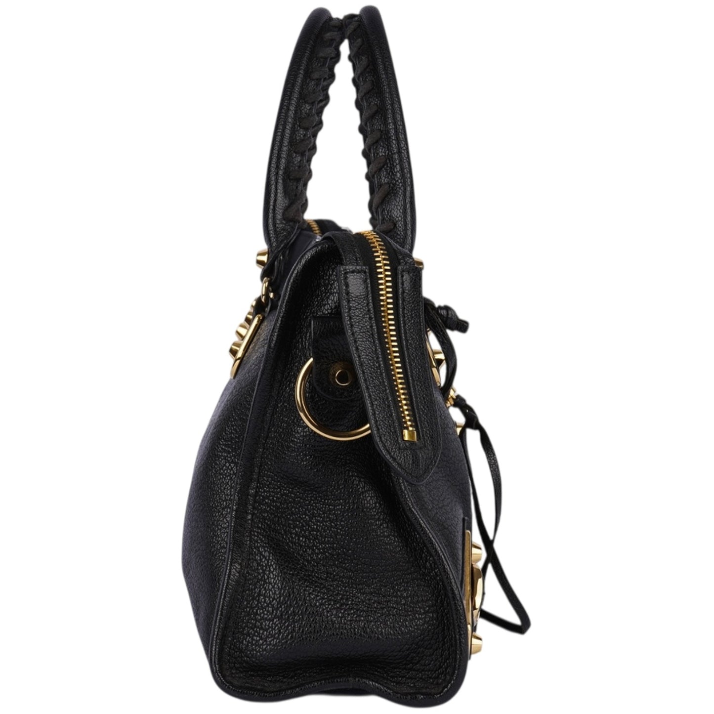Balenciaga Black Leather New Collection City Handbag