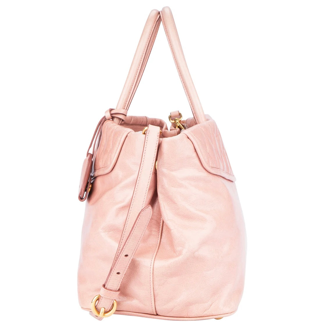 Miu Miu Matelasse Leather City Handbag
