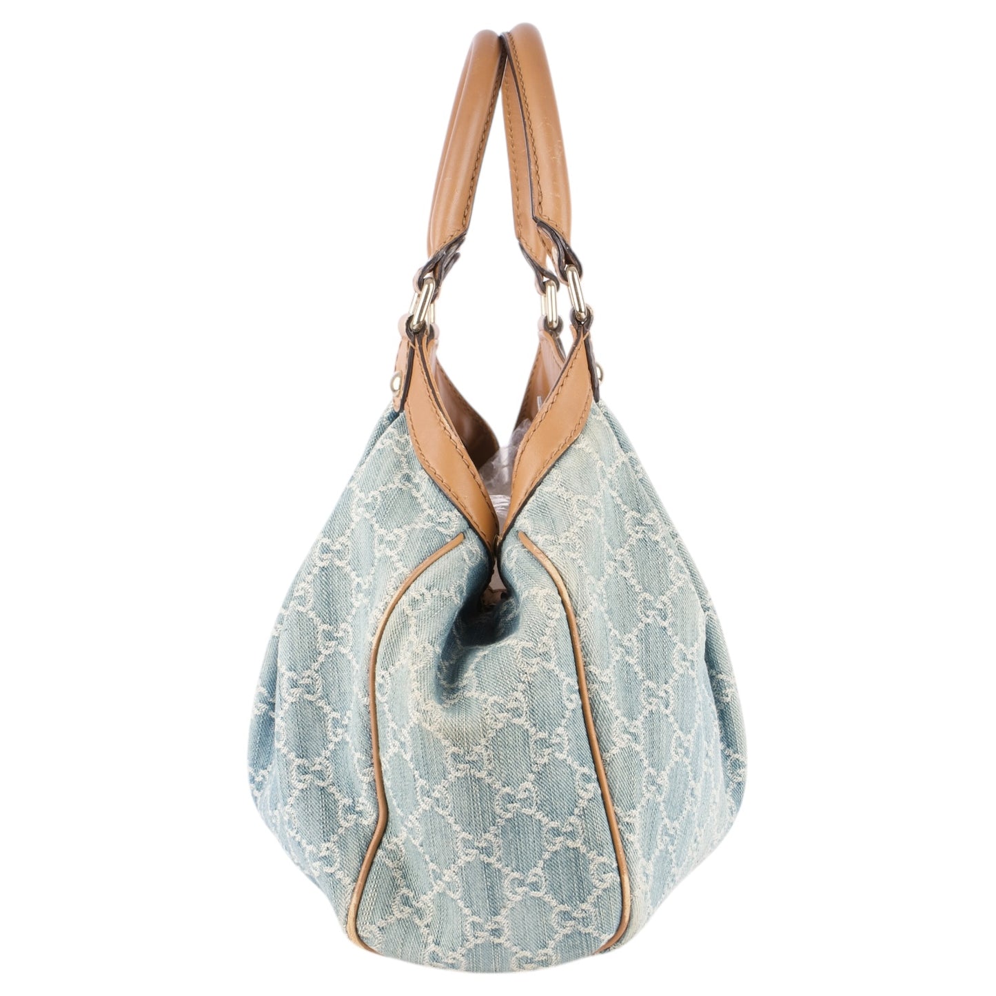 Gucci GG Denim Monogram Sukey Handbag