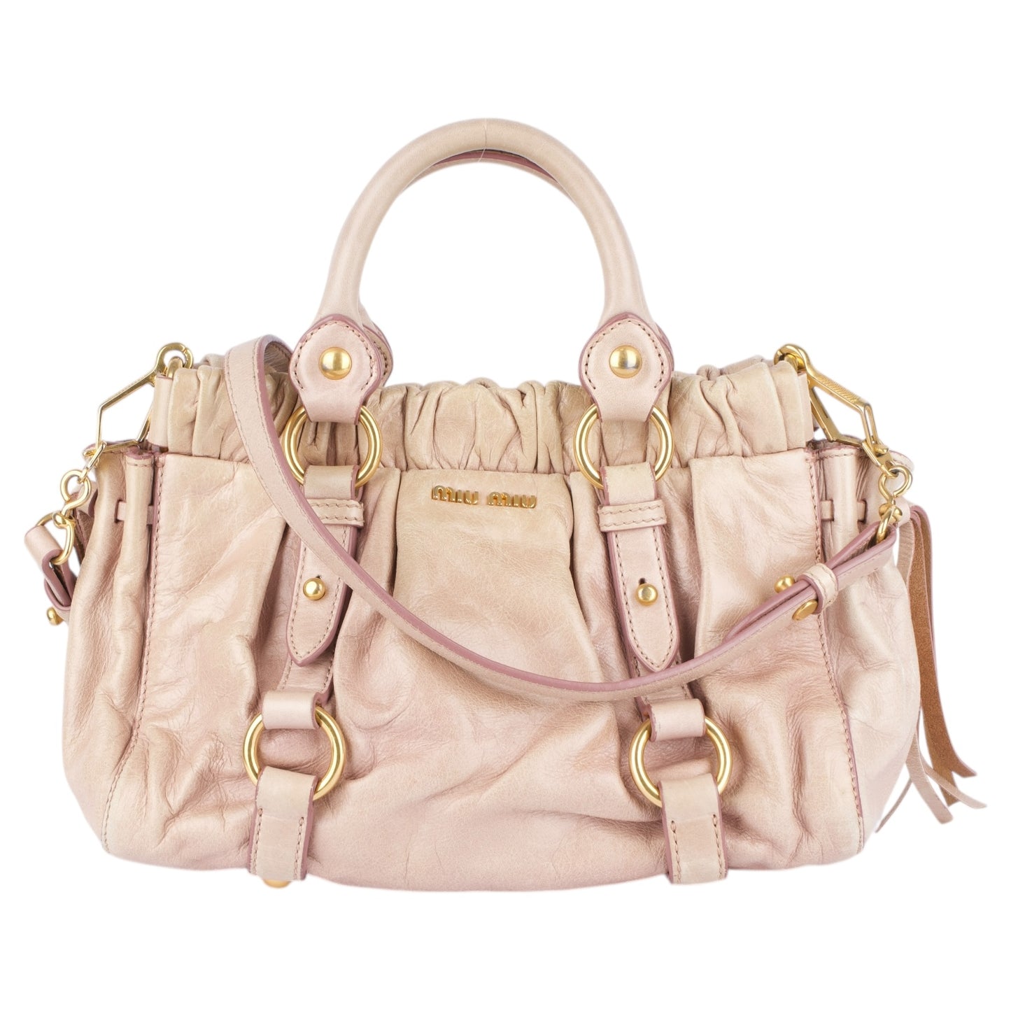 Miu Miu Vitello Leather Handbag