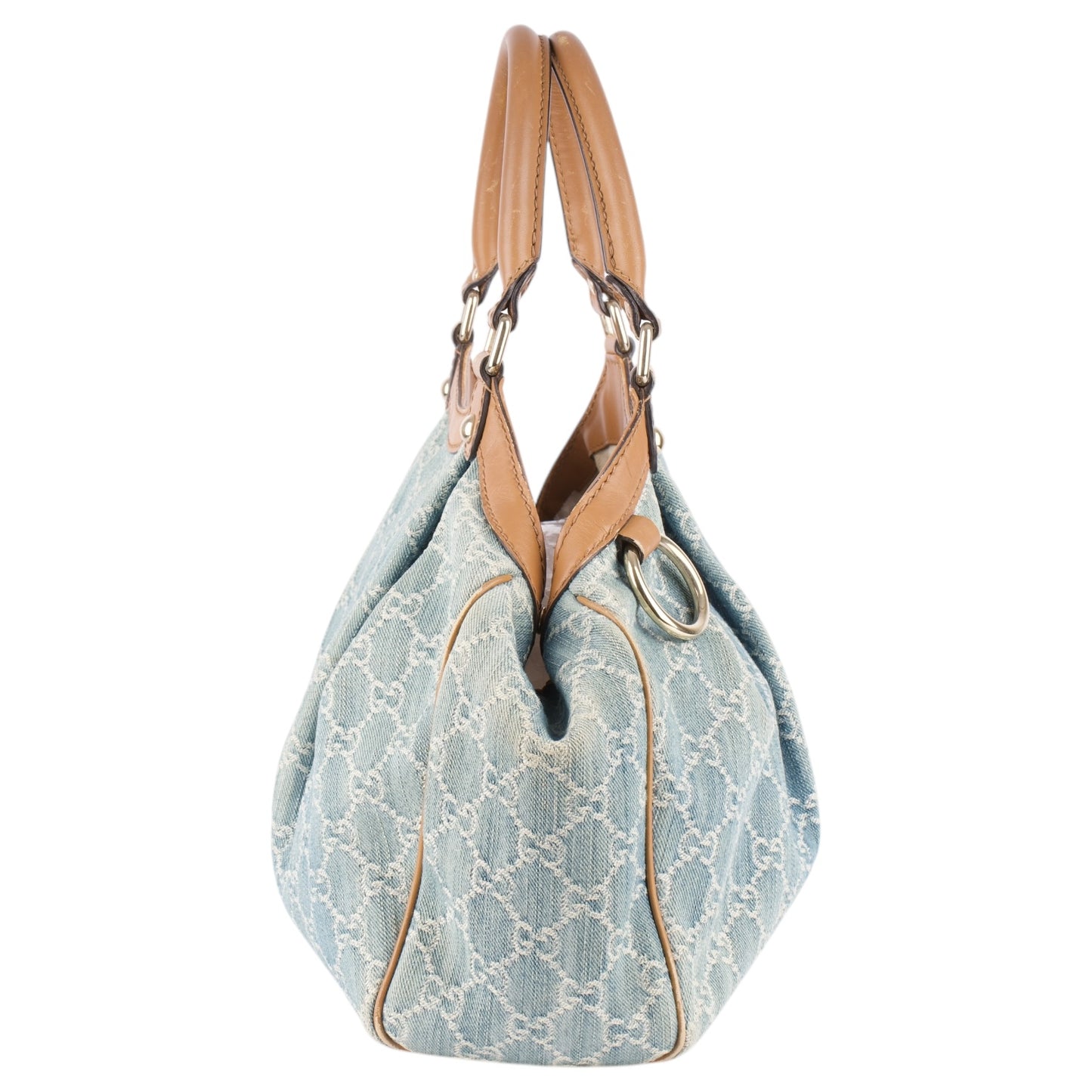 Gucci GG Denim Monogram Sukey Handbag