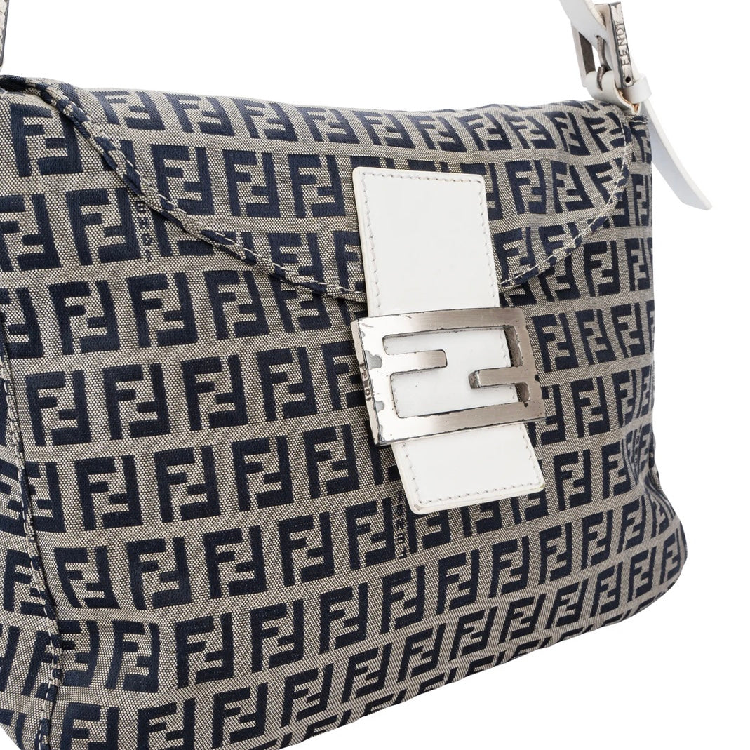 Fendi FF Mongram Baguette Handbag