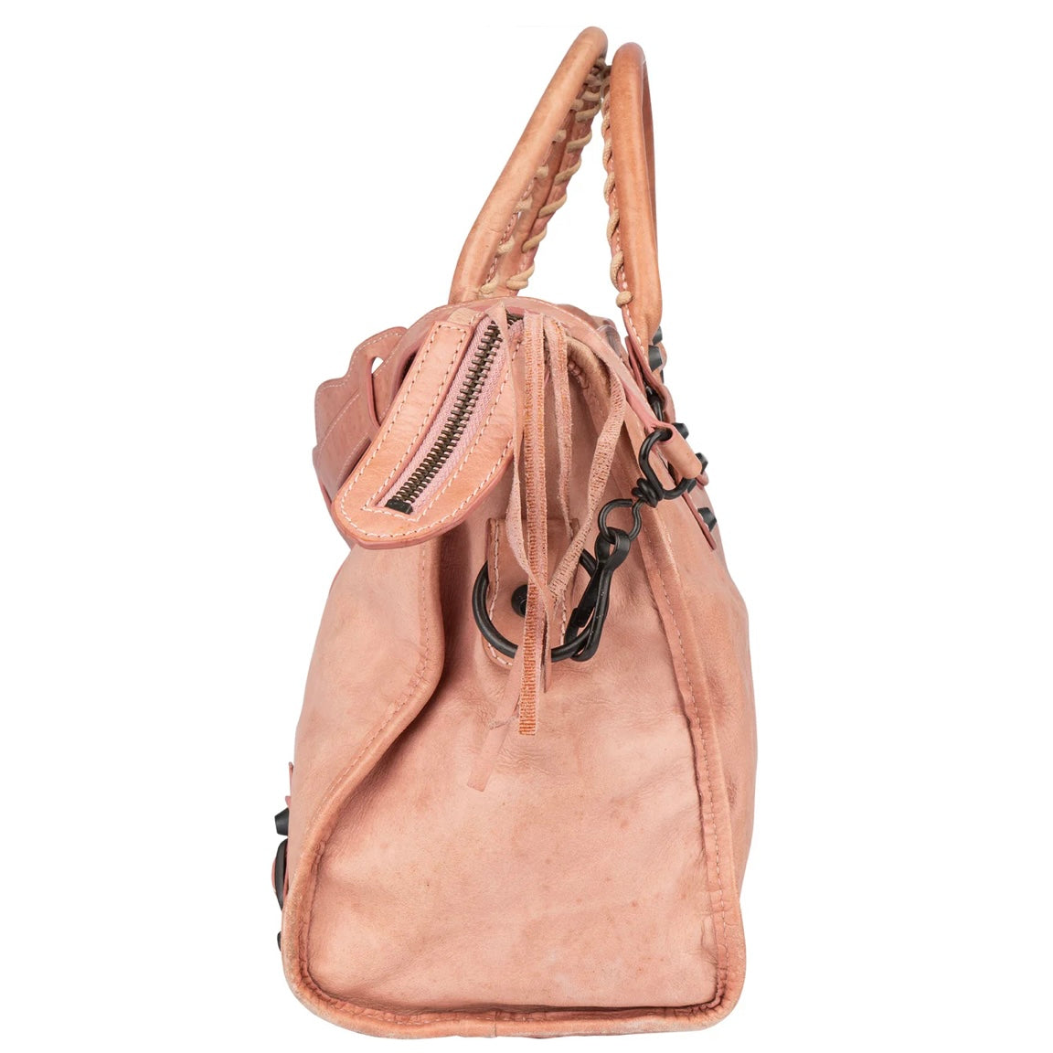 Balenciaga Pink Leather City Handbag