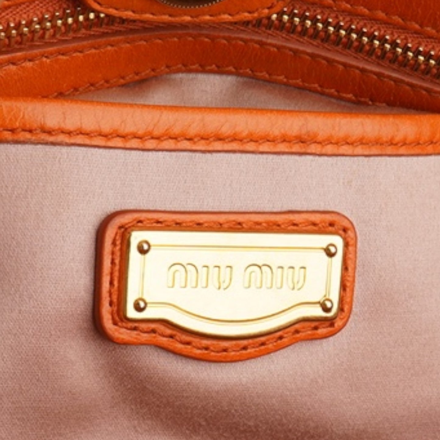 Miu Miu Vitello Leather Handbag