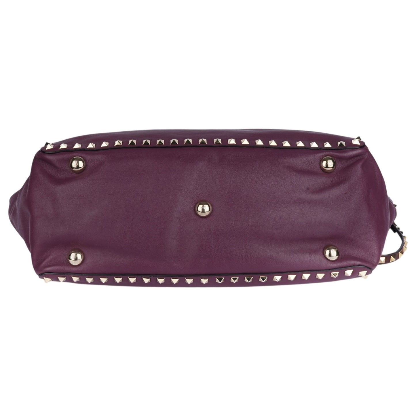 Valentino Garavani Vitello Leather Rockstud Tote Bag