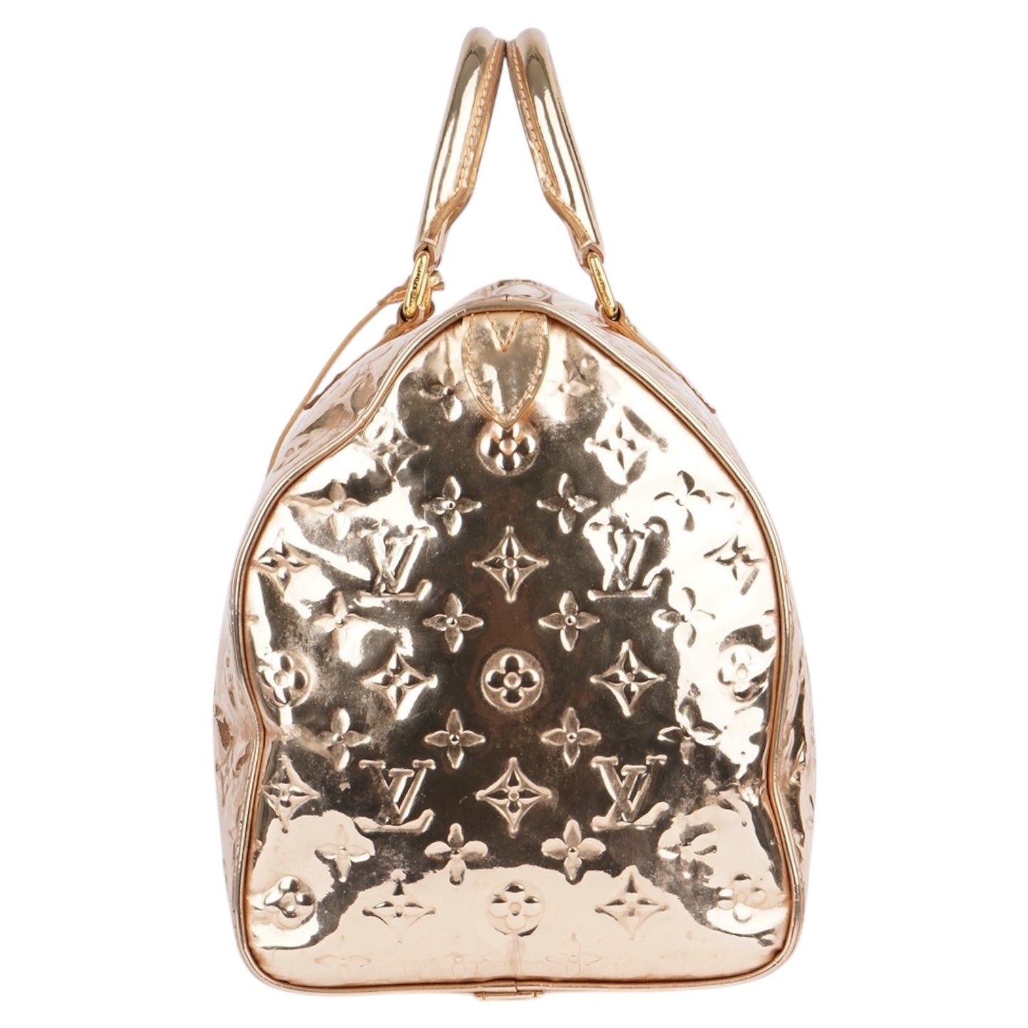 Louis Vuitton Gold Mirror Monogram Edition Speedy 35