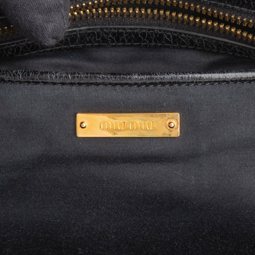 Miu Miu Matelasse Leather City Handbag