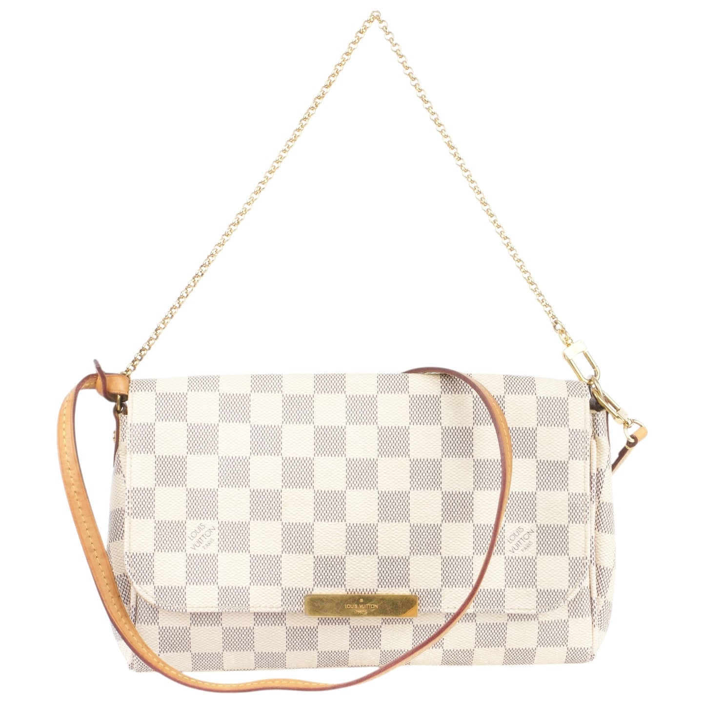 Louis Vuitton White Damier Azur Favorit MM