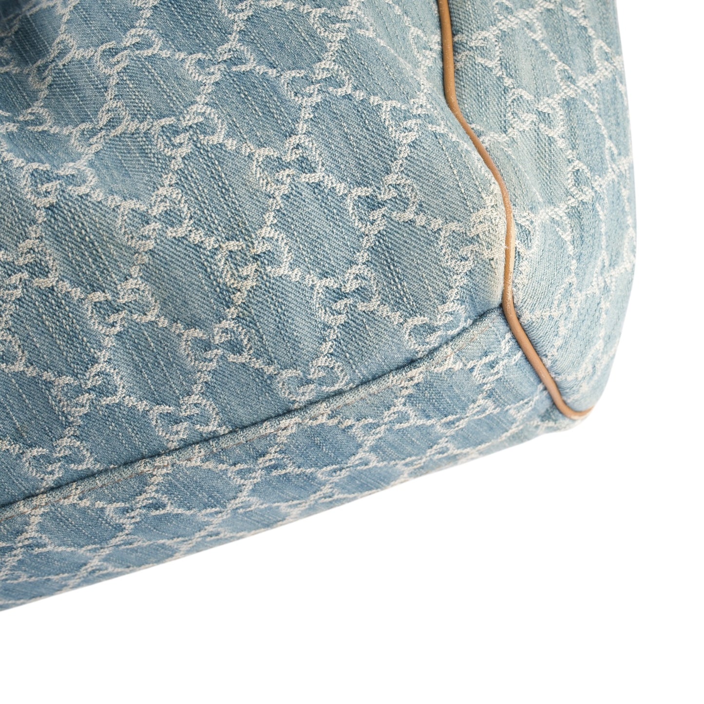 Gucci GG Denim Monogram Sukey Handbag
