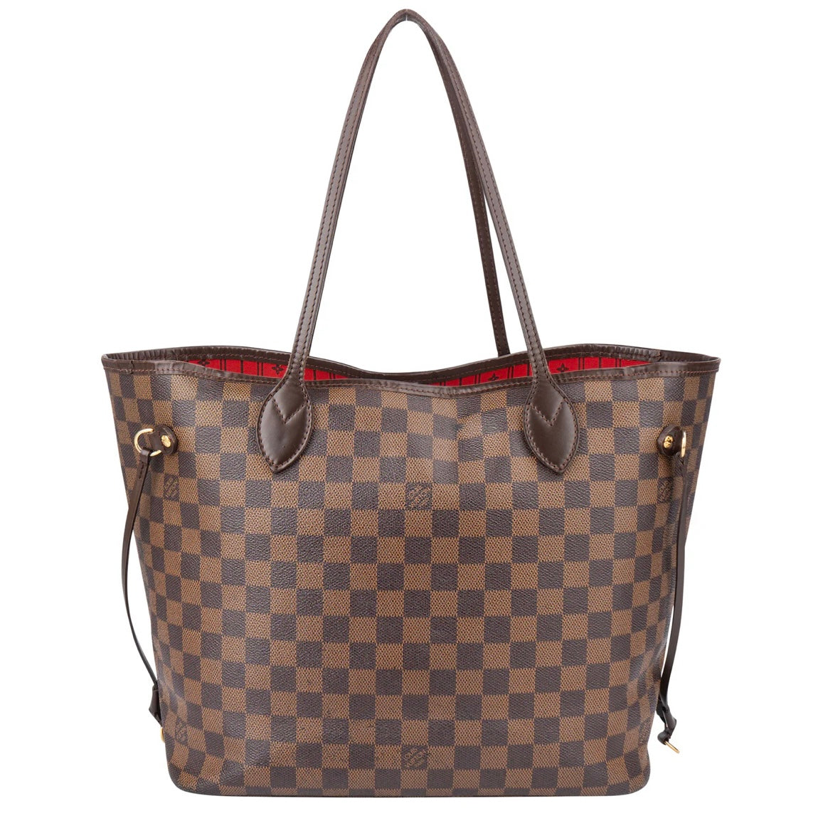 Louis Vuitton Damier Ebene Monogram Neverfull MM Shopper Bag