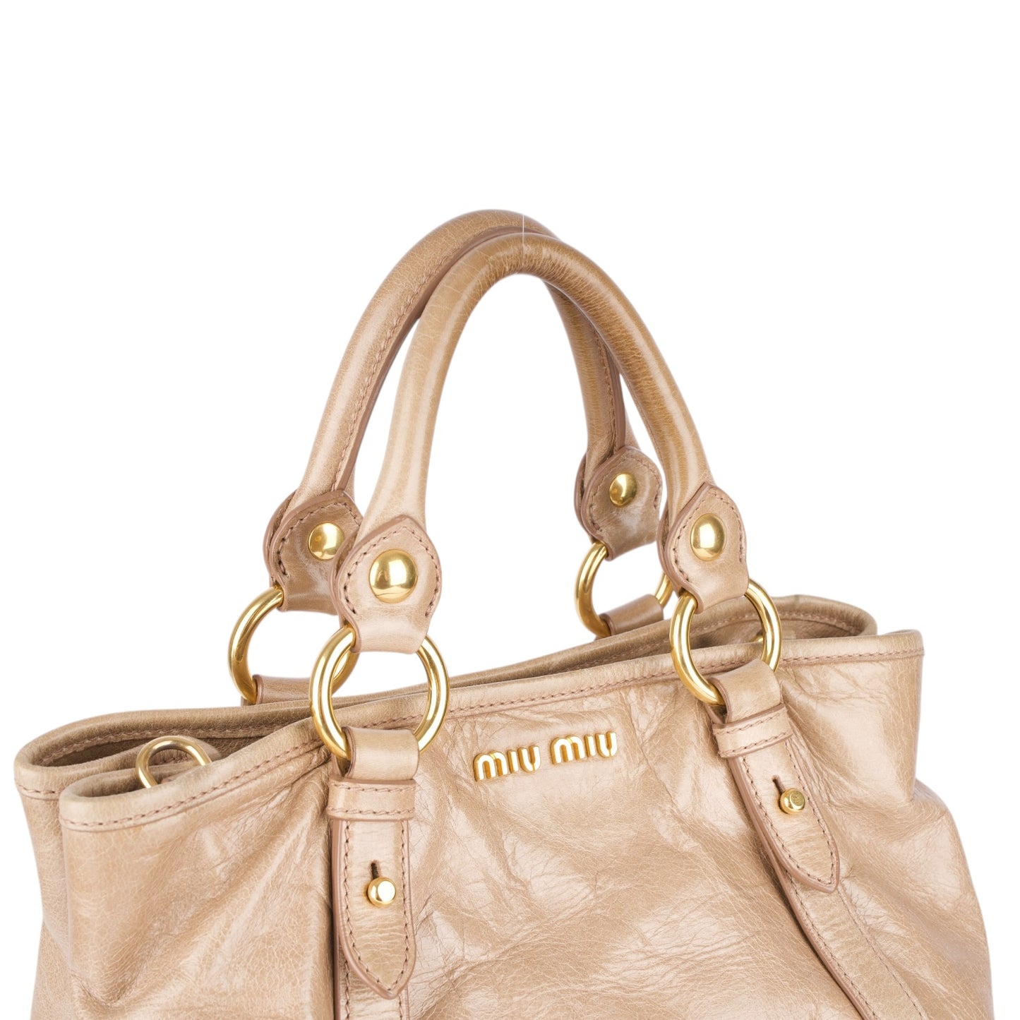 Miu Miu Leather City Handbag