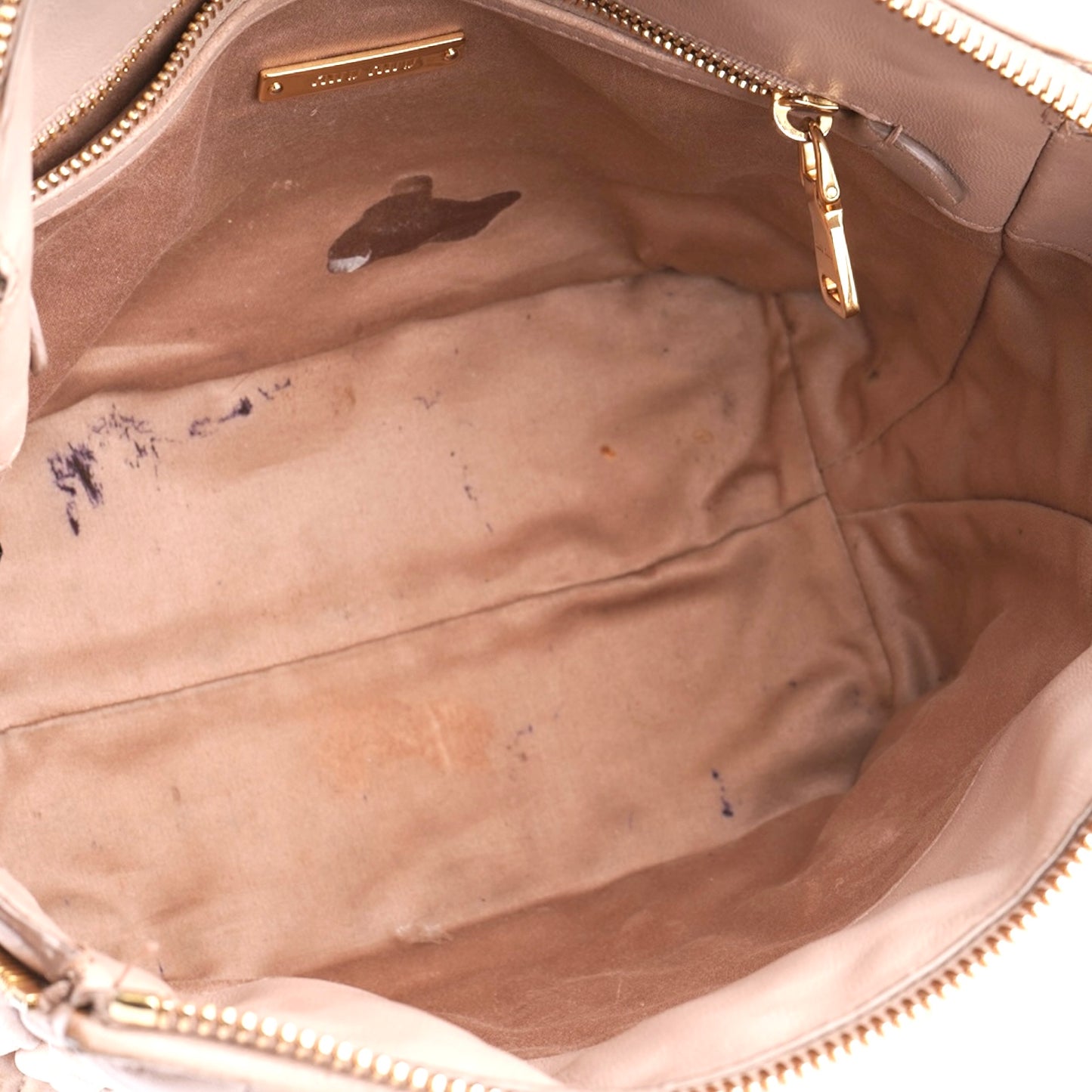 Miu Miu Quilted Leather Handbag