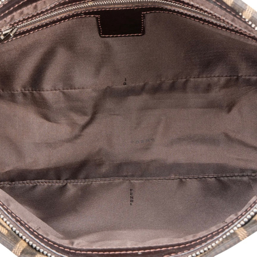 Fendi FF Monogram Baguette Buckle Shoulder Bag