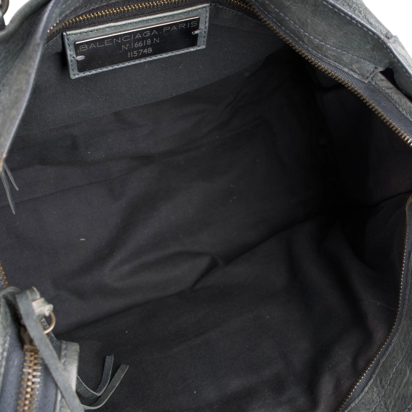 Balenciaga Grey Leather City Handbag