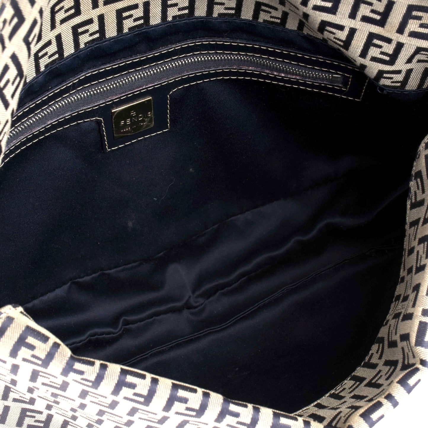 Fendi FF Zucchino Shoulder Bag