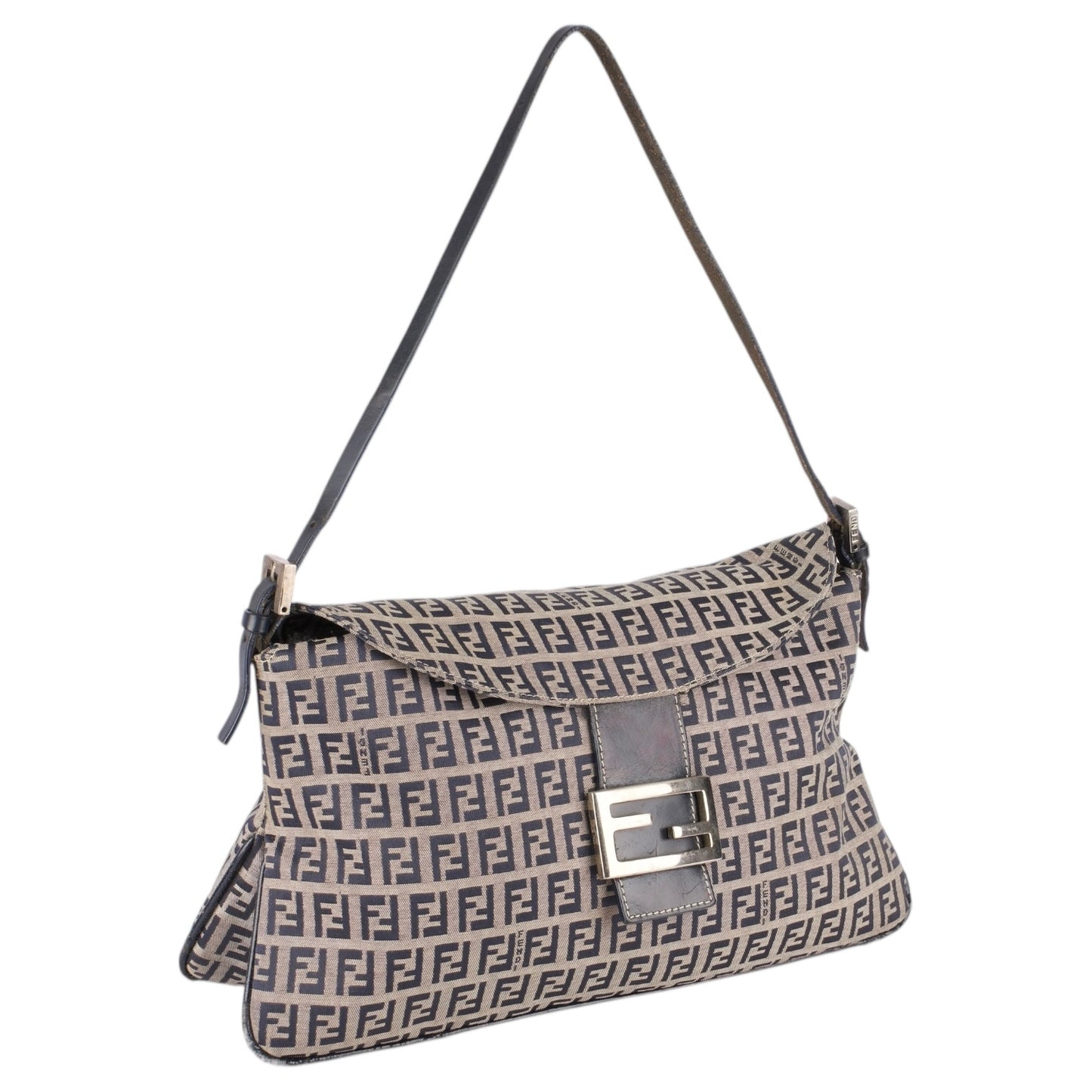 Fendi FF Zucchino Shoulder Bag