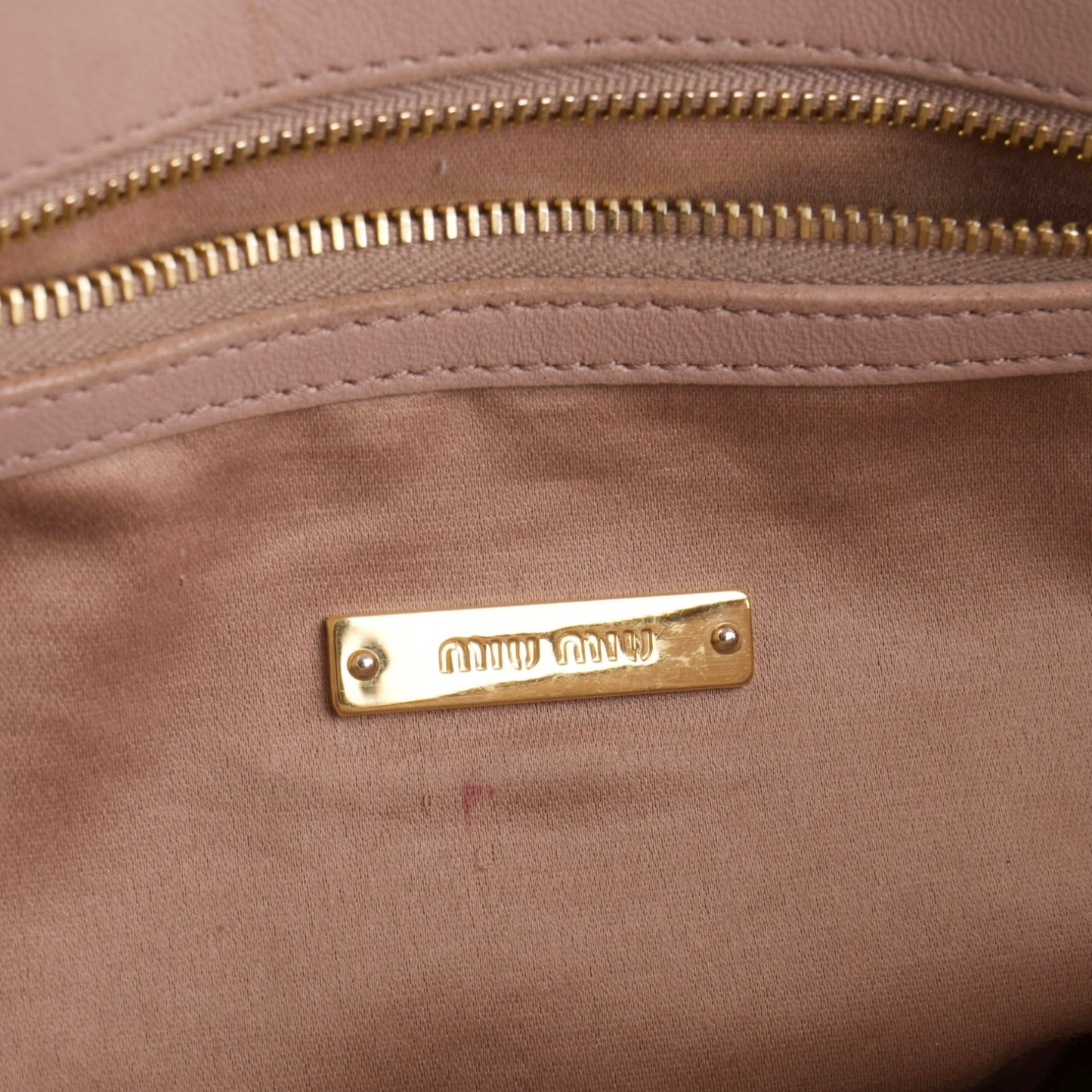 Miu Miu Quilted Leather Handbag