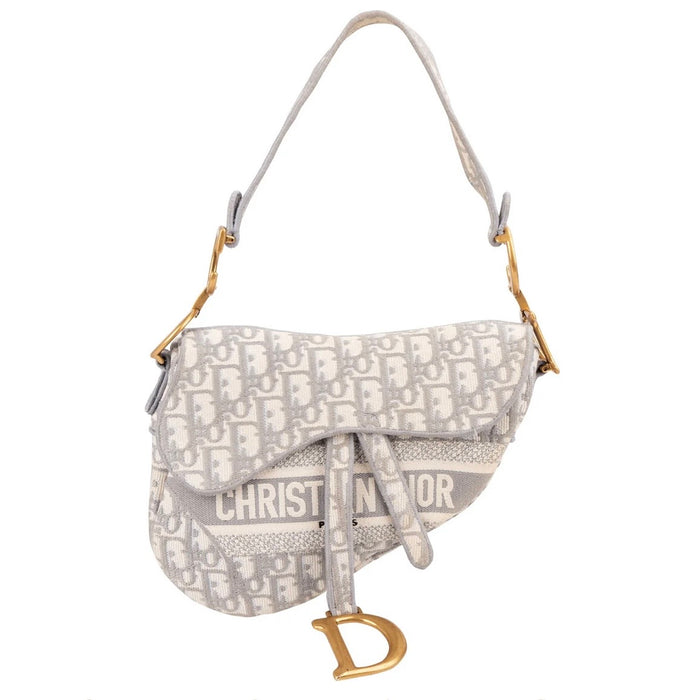 Dior Oblique Trotter Monogram Jacquard Saddle Shoulder Bag