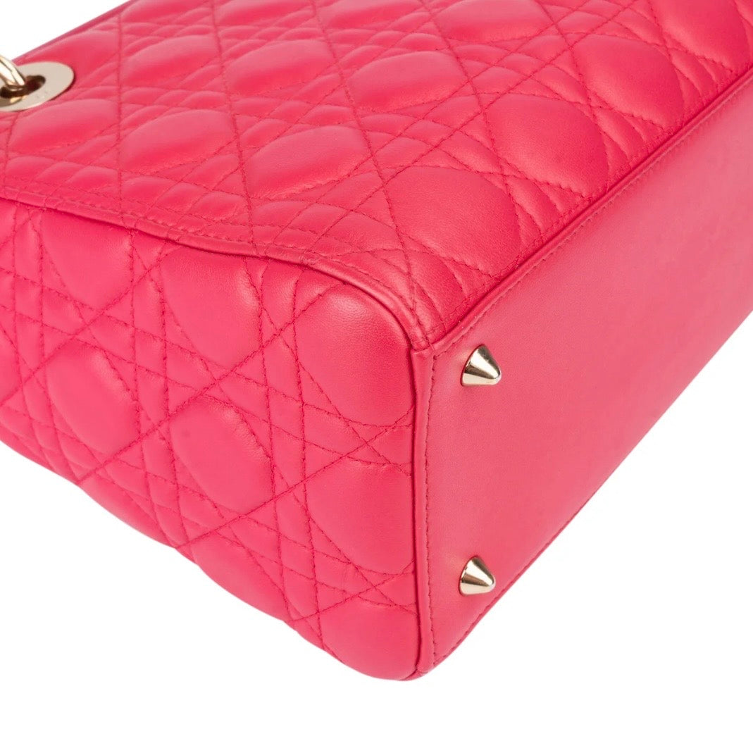 Christian Dior Quilted Leather Lady Dior Handbag