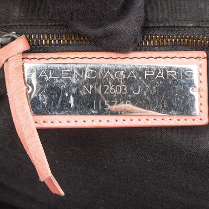 Balenciaga Pink Leather City Handbag