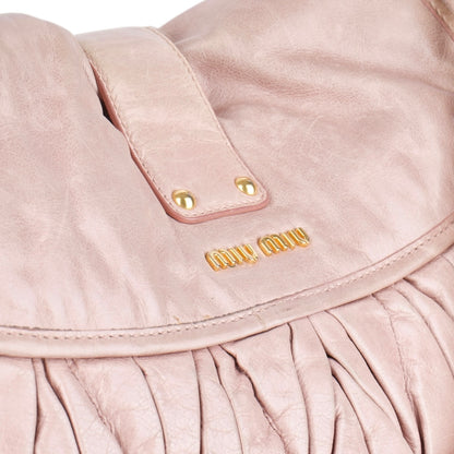 Miu Miu Matalassé Leather Handbag