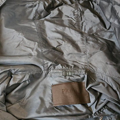 Prada Navy Nylon Triangle Windbreaker Jacket (L-XL)