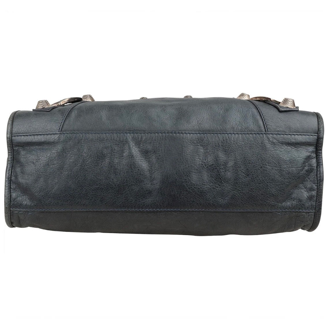 Balenciaga Dark Grey Arena Leather Classic City Handbag